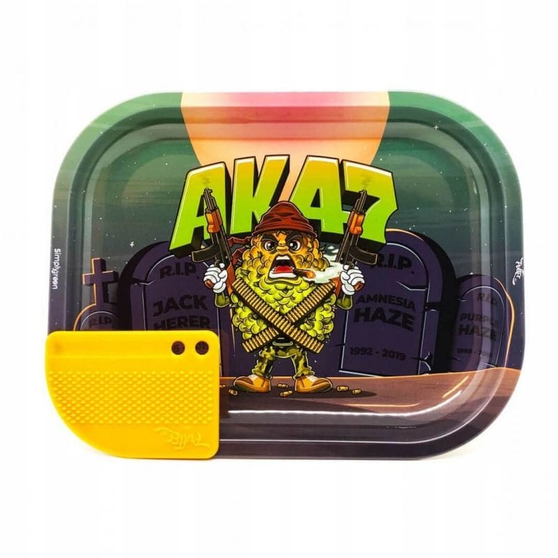 Metal tray for rolling AK-47 joints - 143