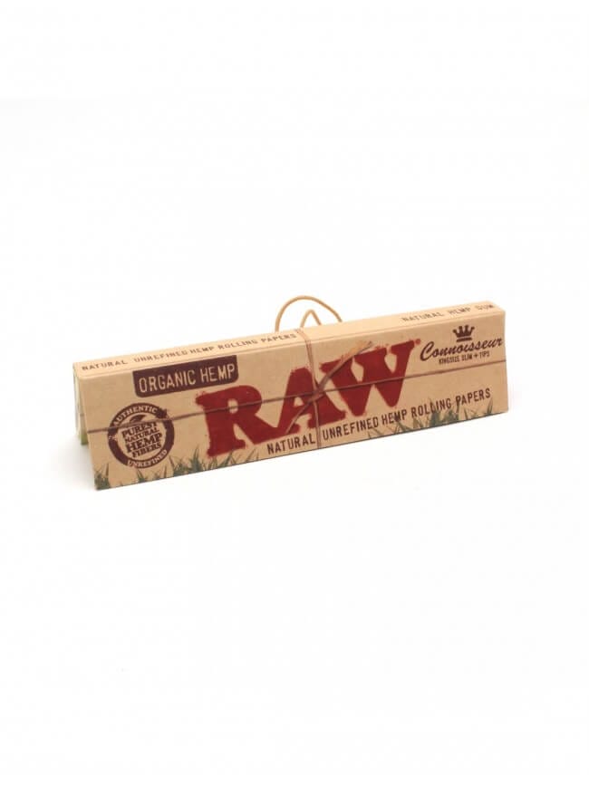 RAW Organic Hemp CONNOISSEUR rolling papers with Filters - 143