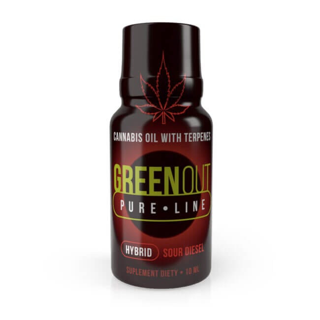 Green Out CBD Hemp Oil Sour Diesel 10 ml - 143