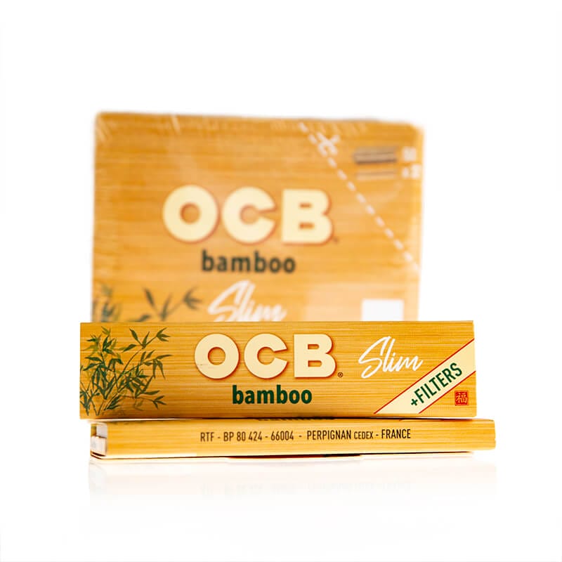 OCB Bamboo King Size Slim rolling papers with filters - 143