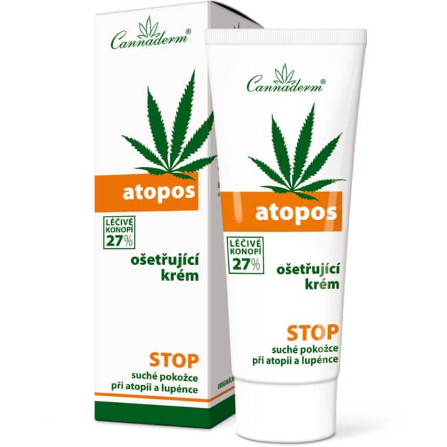 Cannaderm Atopos cream for atopic dermatitis and psoriasis 75g - 143