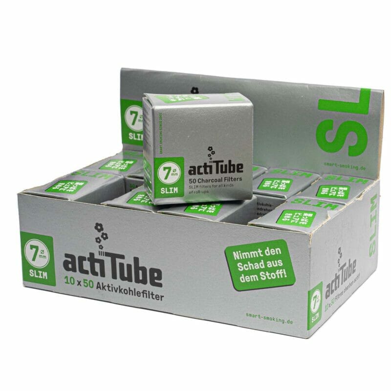 Actitube slim Carbon Filters 7mm 50 (10pcs/display) - 143