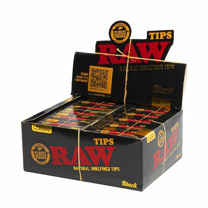 RAW Black slim tips (50pcs/display) - 143