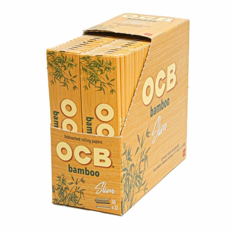 OCB Bamboo Kingsize slim rolling papers (50pcs/display) - 143