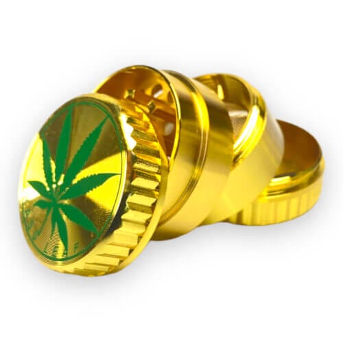 gold grinder green leaf cross section